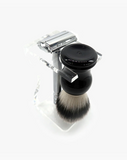 Eco-Razor Clear Acrylic Drip Stand for brush and razor