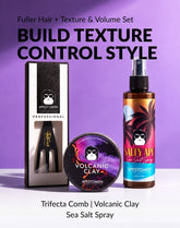 Apestomen Fuller Hair + Texture & Volume Set With Sea Salt Spray + Volcanic Clay | Fuller Hair, Natural Texture & Extreme Hold