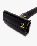 Eco-Razor 201B | Matte Black Adjustable Butterfly Open Double Edge Razor