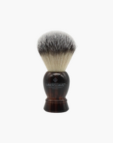Eco-Razor Coffee Tortoiseshell Resin Shaving Brush (Synthetic Silvertip)
