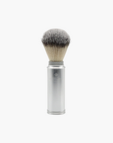 Eco-Razor Silver Compact Travel Shaving Brush (Synthetic Silvertip)