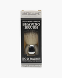 Eco-Razor Bulbous Chrome Shaving Brush (Synthetic Silvertip)