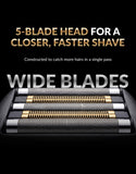 Ubersuave SmoothOperator™ Mini 5 SmartSense™ 5-Blade Shaver Face