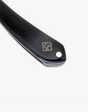 Eco-Razor Black Wood Straight Edge Razor w/ Faux Leather Sleeve Pouch