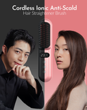 Ubersuave Cordless Ionic Anti-Scald Hair Straightener Brush