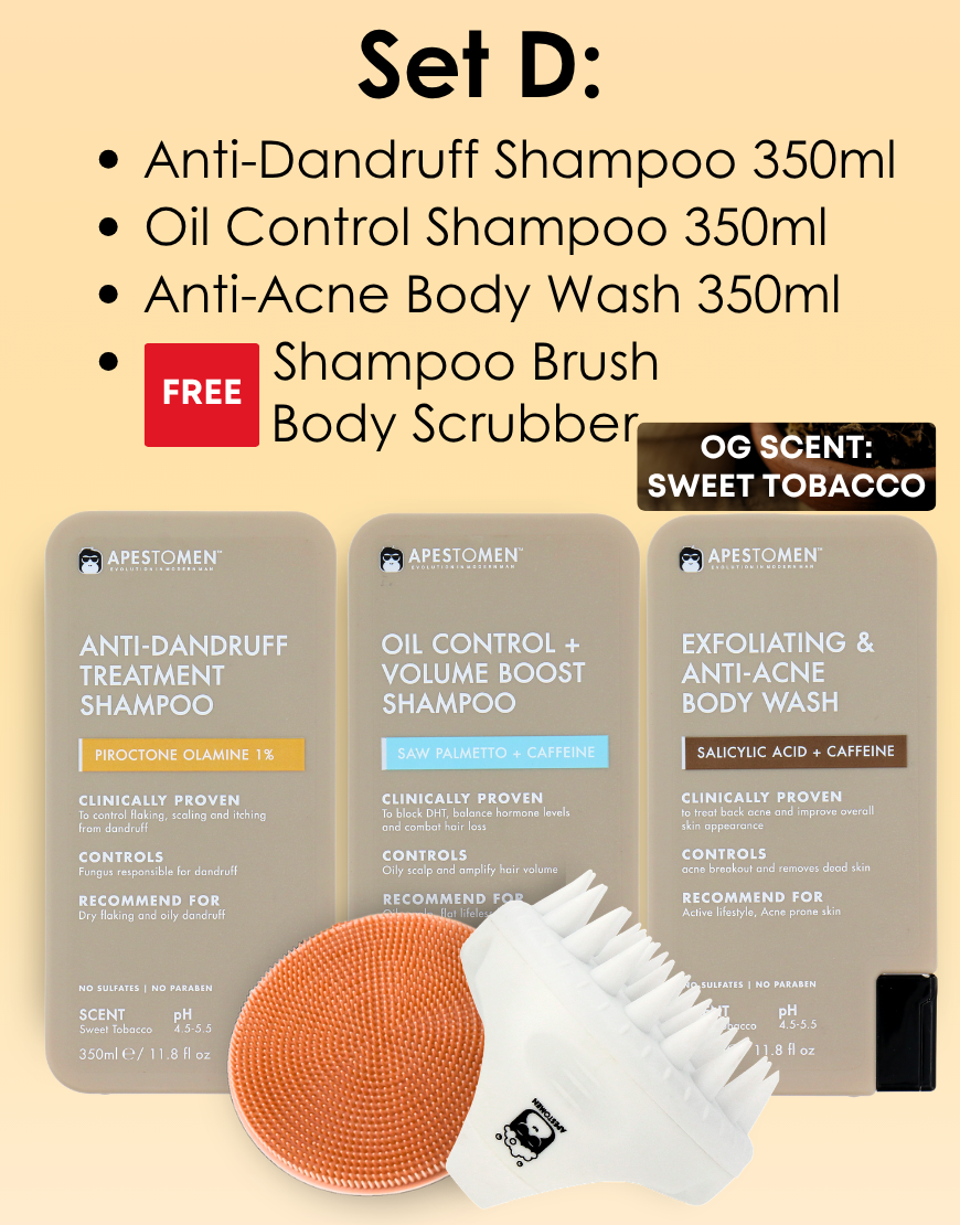 Apestomen Exfoliating & Anti-Acne Body Wash 350ml With Salicylic Acid | Treat Back Acne & Improve Overall Skin Appearance