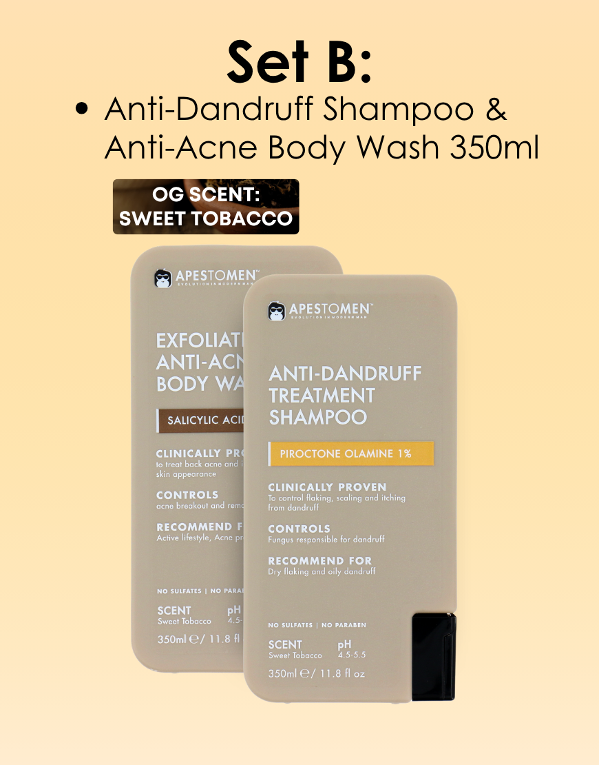 Apestomen Exfoliating & Anti-Acne Body Wash 350ml With Salicylic Acid | Treat Back Acne & Improve Overall Skin Appearance