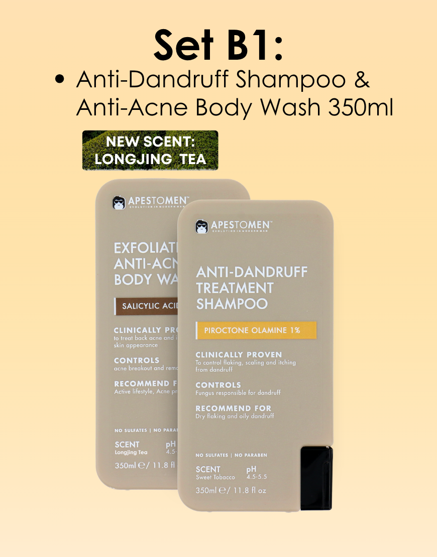 Apestomen Exfoliating & Anti-Acne Body Wash 350ml With Salicylic Acid | Treat Back Acne & Improve Overall Skin Appearance