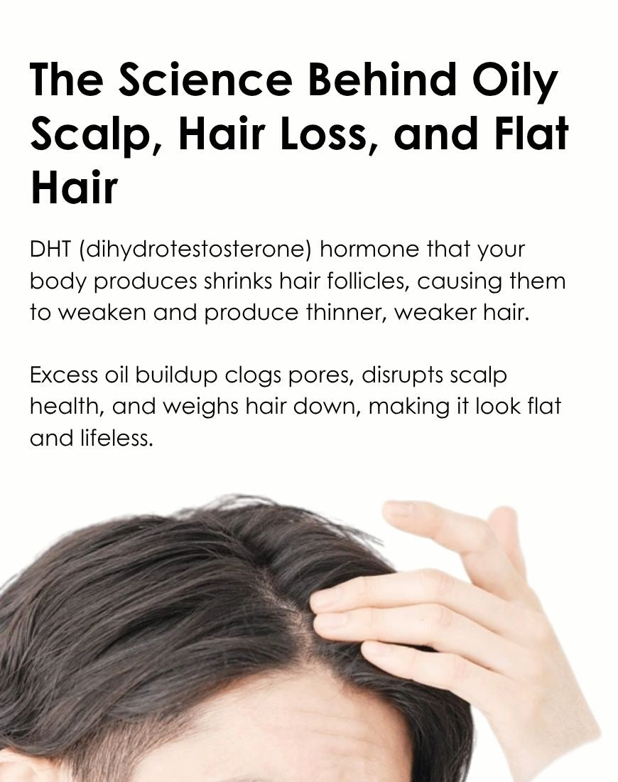 Apestomen Oil Control + Volume Boost Shampoo 350ml With Saw Palmetto | Block DHT Balance Hormone Levels Combat Hair Loss
