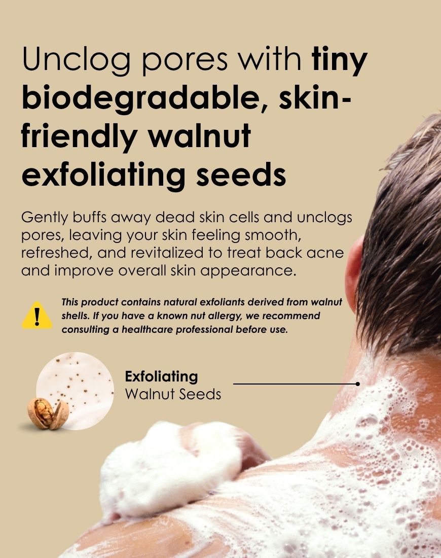 Apestomen Exfoliating & Anti-Acne Body Wash 350ml With Salicylic Acid | Treat Back Acne & Improve Overall Skin Appearance