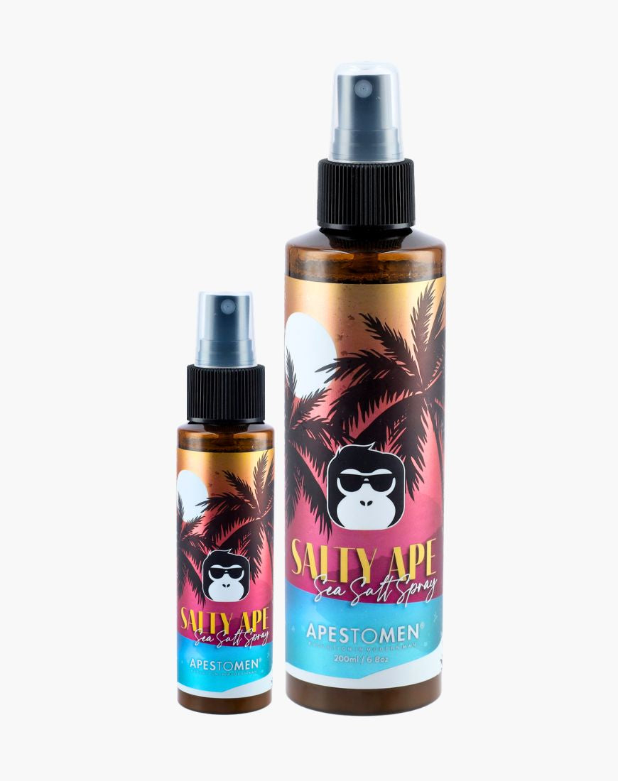 Apestomen Salty Ape Sea Salt Spray | Hair Volume + Texture Spray for Natural Beachy Hairstyles