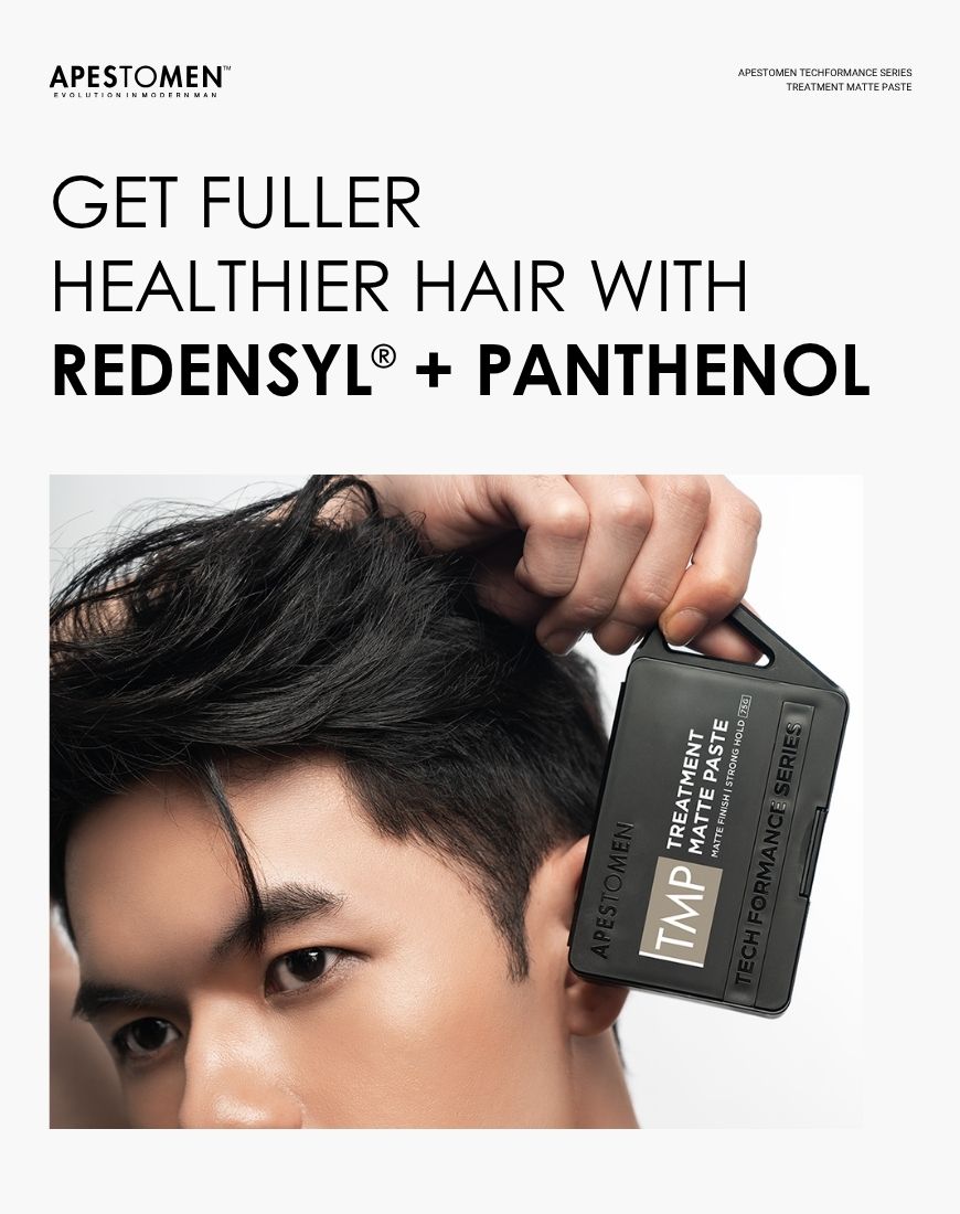 Apestomen Treatment Matte Paste With Redensyl + Panthenol | Fuller Healthier Hair Reduce Hair Loss & No Hair Tugging