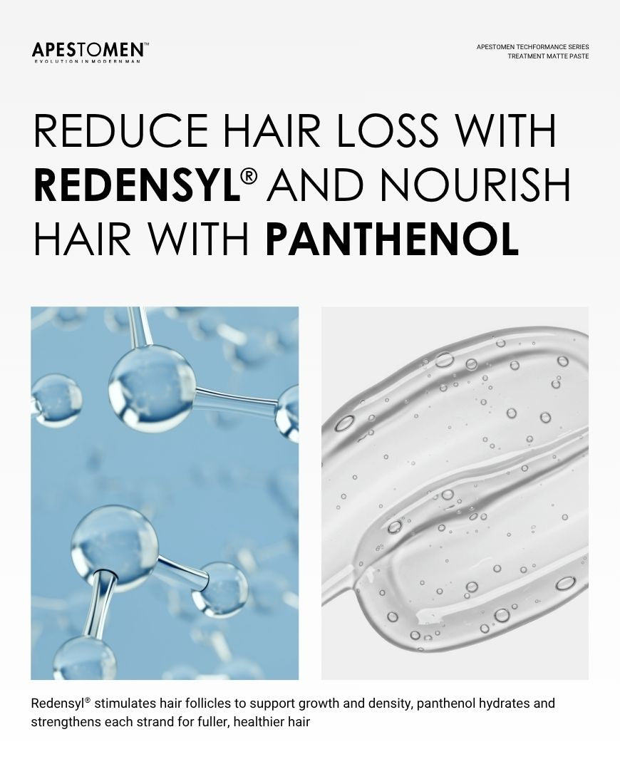 Apestomen Treatment Matte Paste With Redensyl + Panthenol | Fuller Healthier Hair Reduce Hair Loss & No Hair Tugging