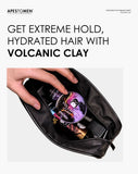 Apestomen Volcanic Clay Extreme Hold With Glycerin | 24H Strong Hold, Volume & Texture, Silky Smooth Application