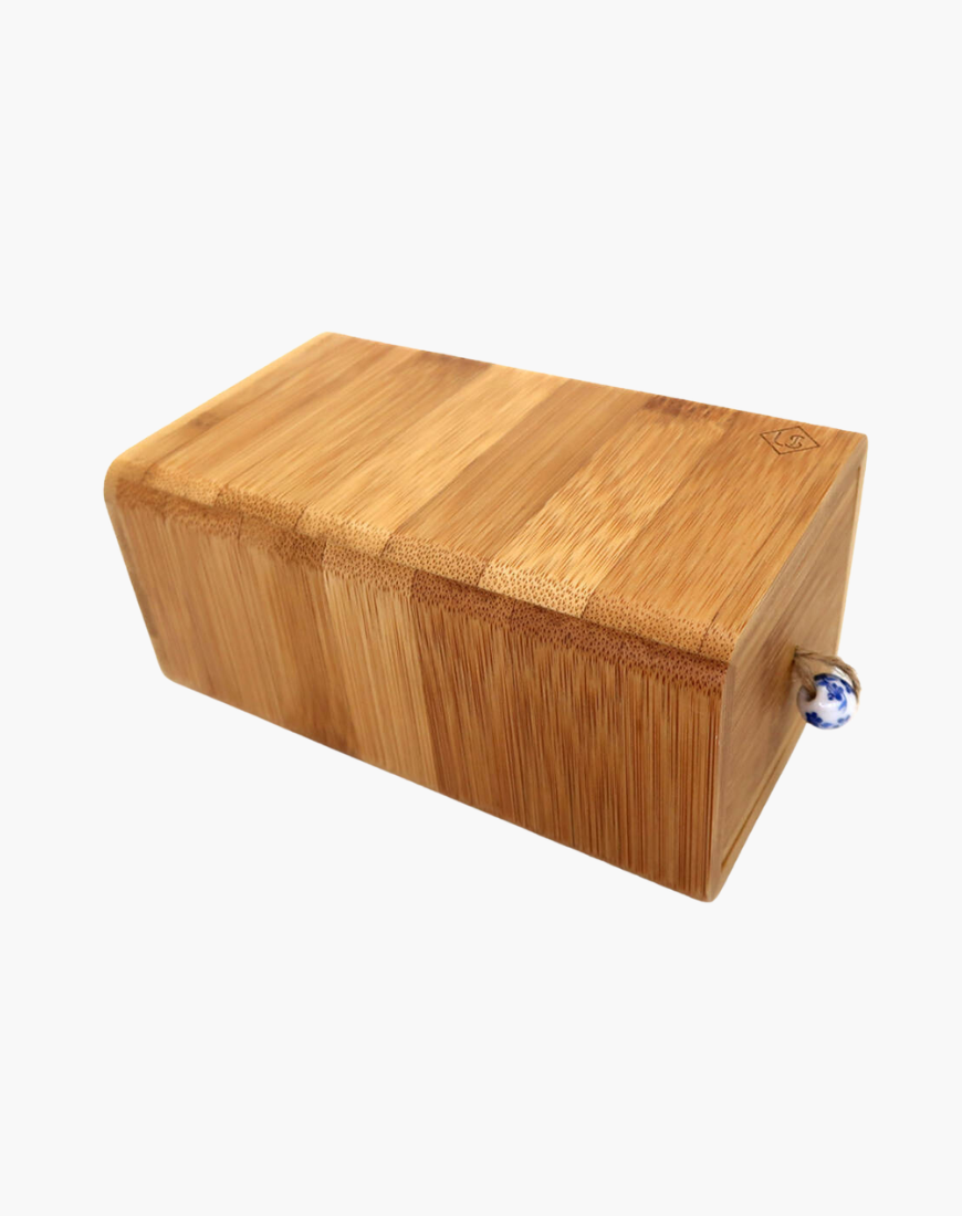 Eco-Razor Premium Bamboo Razor Storage Box w/ cushion
