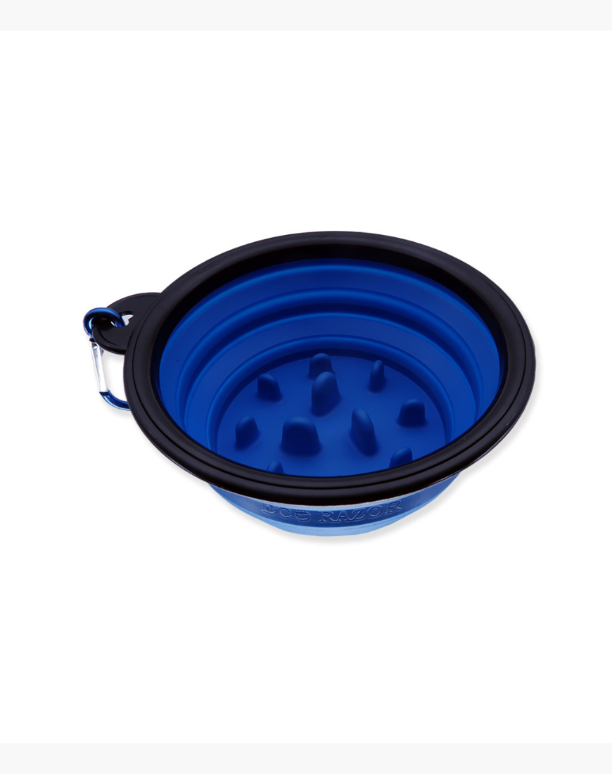 Eco-Razor Silicone Foldable Shaving Bowl in Blue