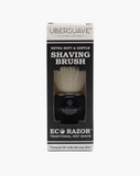 Eco-Razor Black & Chrome Imitation Ebony Shaving Brush (Synthetic Silvertip)