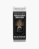 Eco-Razor Coffee Tortoiseshell Resin Shaving Brush (Premium Silvertip Badger)