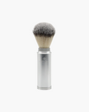 Eco-Razor Silver Compact Travel Shaving Brush (Synthetic Silvertip)