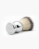 Eco-Razor Bulbous Chrome Shaving Brush (Synthetic Silvertip)