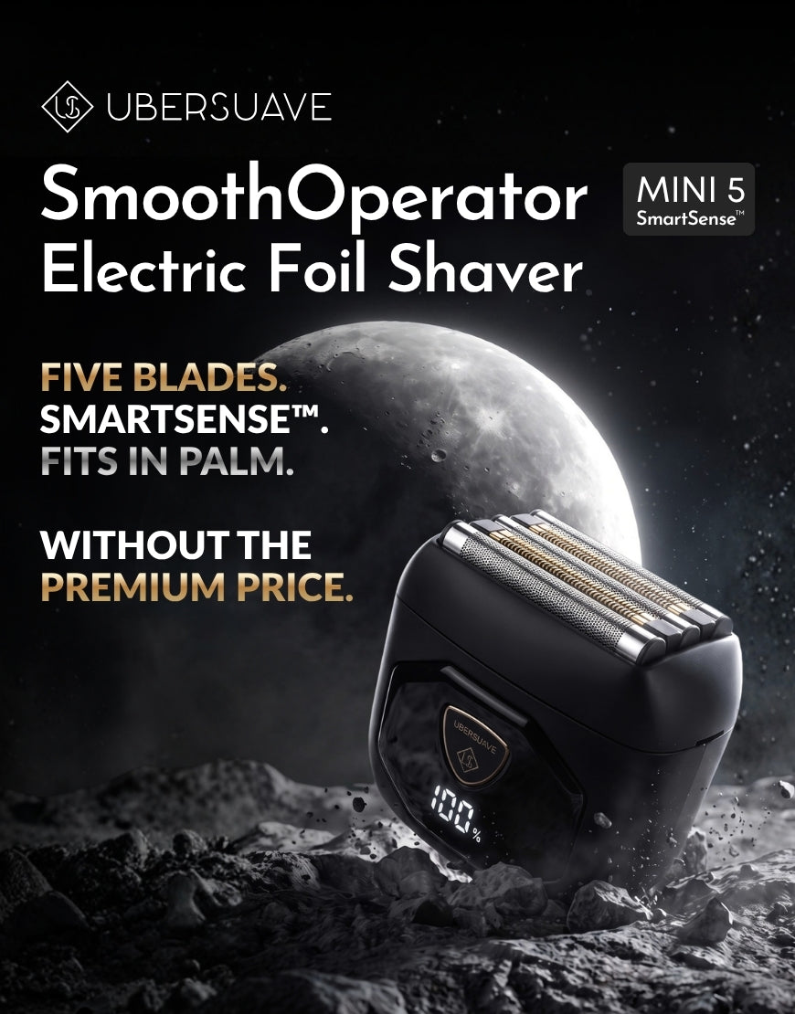 Ubersuave SmoothOperator™ Mini 5 SmartSense™ 5-Blade Shaver Face