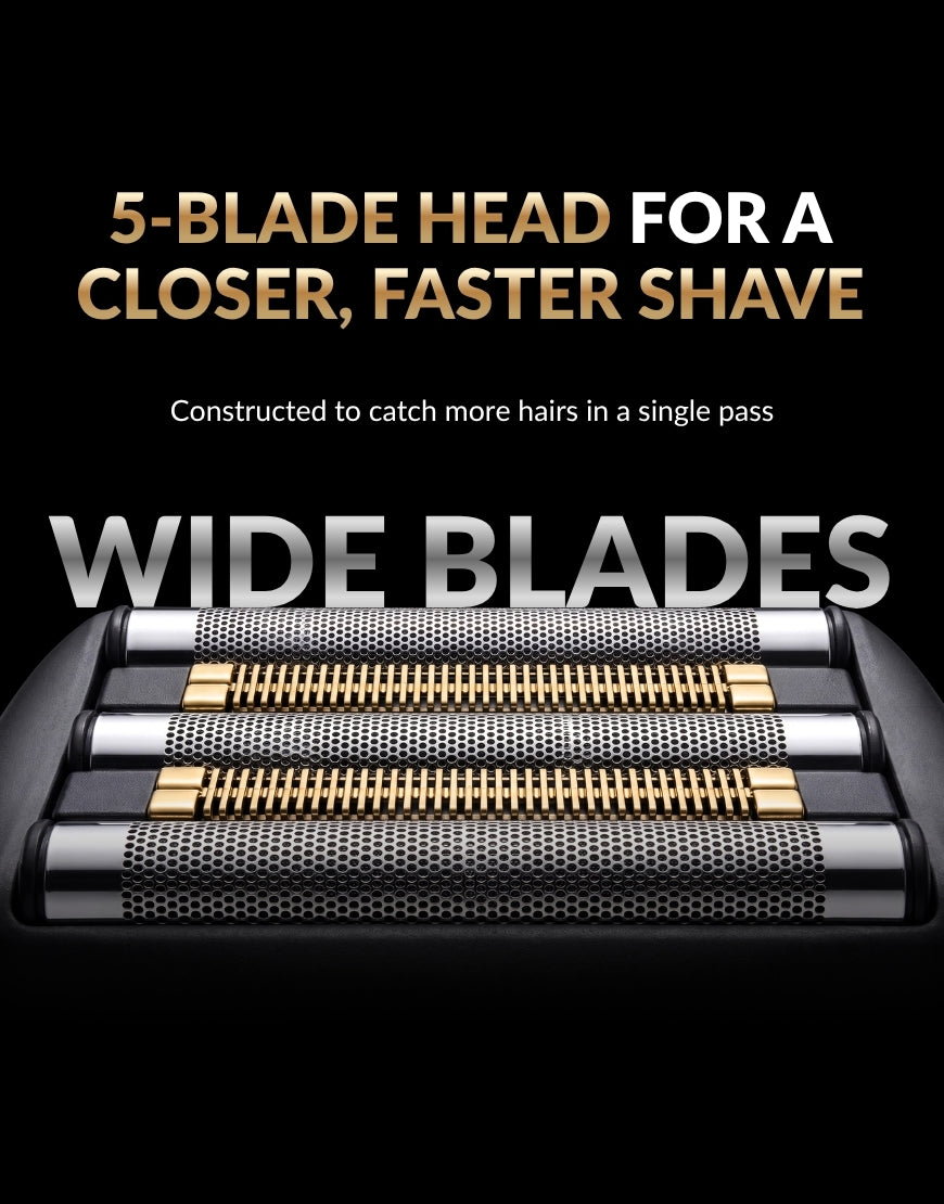 Ubersuave SmoothOperator™ Mini 5 SmartSense™ 5-Blade Shaver Face