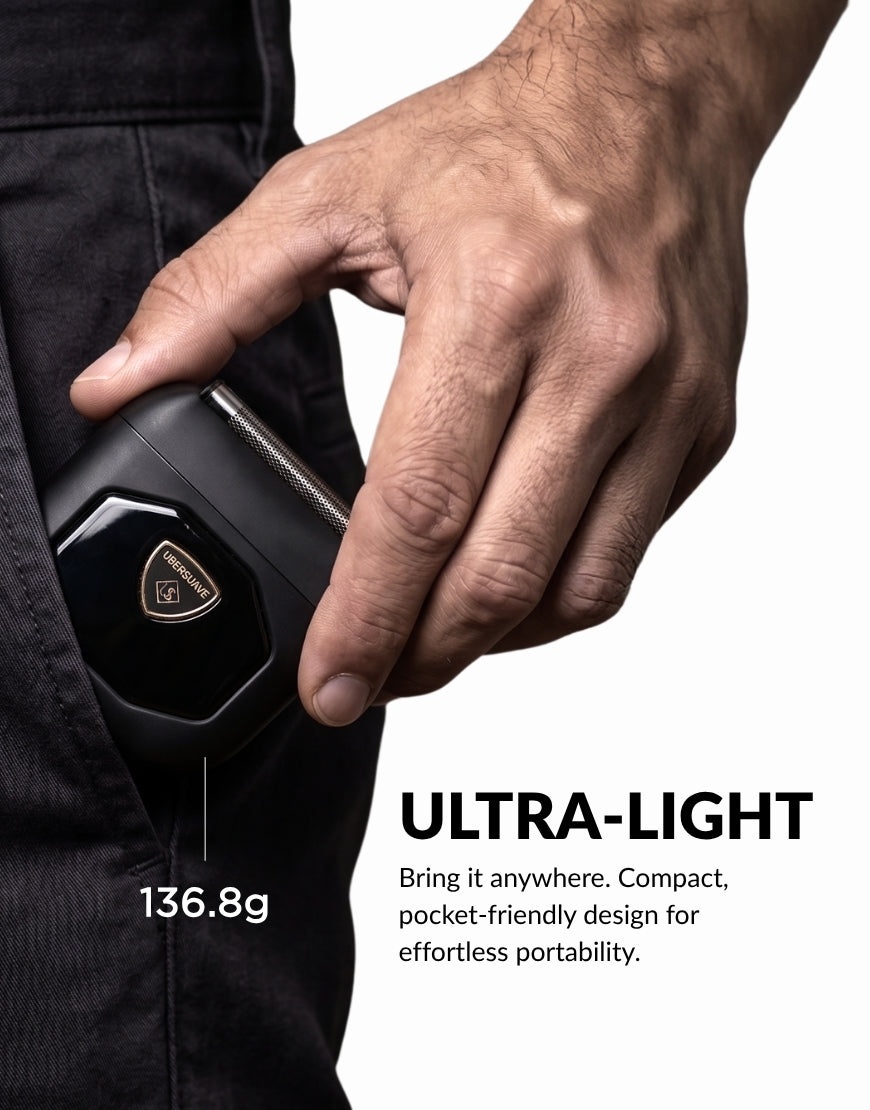Ubersuave SmoothOperator™ Mini 5 SmartSense™ 5-Blade Shaver Face