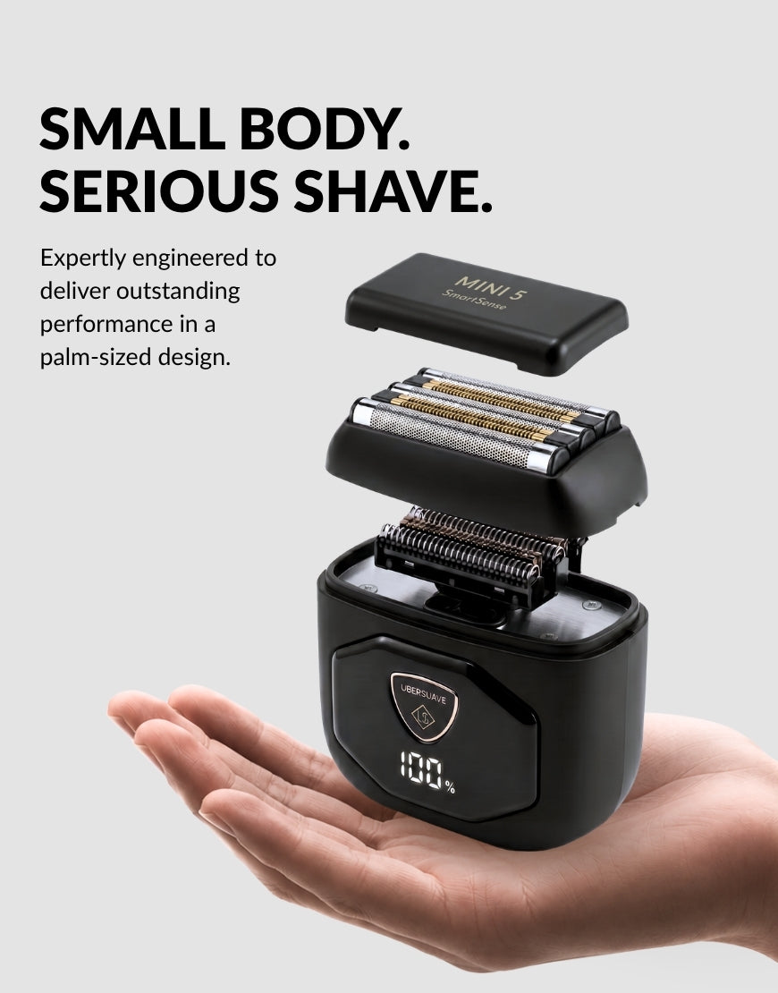 Ubersuave SmoothOperator™ Mini 5 SmartSense™ 5-Blade Shaver Face