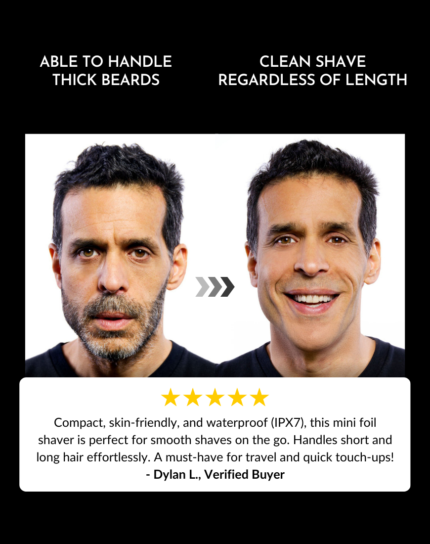 Ubersuave SmoothOperator™ Pro Shaver + Mini Face Shaver + Intimate Wash 40ml + Faux Leather Travel Bag