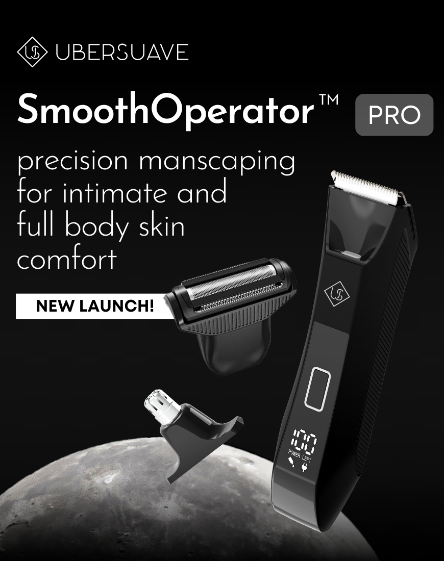 Ubersuave SmoothOperator™ Pro Tri-Blade Shaver Face + Body + Nose