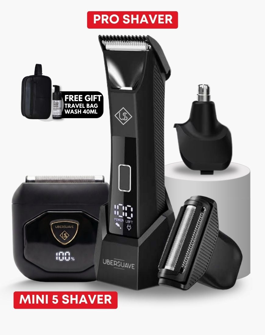 Ubersuave SmoothOperator™ Mini 5 SmartSense™ 5-Blade Shaver Face