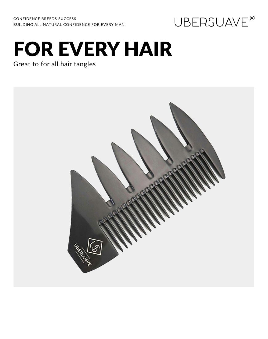 "The Shuriken" Metal Comb By Ubersuave